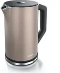 Arendo Wasserkocher mit Temperatureinstellung 40 - 100 &deg;C, Edelstahl,...