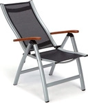 Klappsessel Alu Sun Star Comfort, Klappbar, Farbe: Silber - Silber