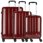 Check.IN 3-tlg. Kofferset LONDON 2.0 mit 4 Rollen - carbon rot - Rot