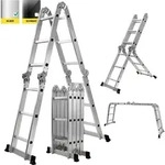 Craftfull Mehrzweckleiter CF-104A | 6in1 Leiter - Gelenkleiter aus Aluminium -
