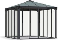 Palram - Canopia Aluminium Kaltwintergarten Ledro 3000 Grau 295x295x276 cm