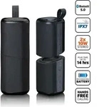 Lenco BTP-400BK - 2 in 1 Bluetooth Lautsprecher - Wasserdicht (IPX7),schwarz -