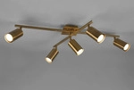 Trio Leuchten Deckenleuchte Marley 612400504, Metall Altmessing, exklusiv Leucht -
