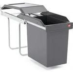 Hailo Abfallsammler 3650241 Einbau SingleBox 24 L - Grau/Wei&szlig;