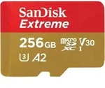 SanDisk microSDXC 256GB Extreme A2 C10 V30 UHS-I U3