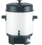Clatronic EKA 3338 Einkochautomat mit Zapfhahn, 25 Liter, 1800 Watt, wei&szlig; - Blau