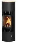 Oranier Arena W+ 2.0 Kaminofen Stahl Schwarz mit Abdeckplatte Sandstein - Beige