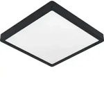 FUEVA-Z Aufbauleuchte - L28,5 x B28,5 x H2,8 cm - schwarz - 19,5W inkl. - IP44 -