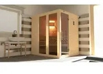 weka Design-Sauna KEMI PANORAMA 1 inkl. 7,5 kW OS-Ofenset x B x T x H x 162 x 193 x