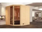 weka Design-Sauna KEMI Eck 1 GTF x B x T x H x 195 x 195 x 200 - Wei&szlig;
