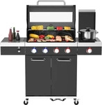 El Fuego&reg; Gasgrill ''KINGSTON'' 4 + 1 Brenner, Infrarotbrenner, 2