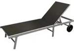 DEGAMO Rollenliege Sonnenliege Gartenliege OSTIA 200cm, Gestell Aluminium...