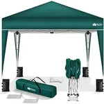 tillvex Pavillon 3x3m Gr&uuml;n wasserdicht | Pop-Up Faltpavillon h&ouml;henverstellbar 