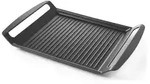 HENDI Grillplatte Induktion geeignet 290x260x35 - Schwarz