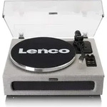 Lenco LS-440GY - Plattenspieler mit 4 eingebauten Lautsprechern - Stoff &ndash; Grau -