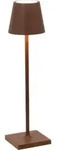 Zafferano Tischleuchte POLDINA MICRO MATT CORTEN braun &Oslash;7x28cm - Braun