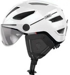 ABUS Stadthelm Pedelec 2.0 ACE - Fahrradhelm mit R&uuml;cklicht, Visier, Regenhaube,