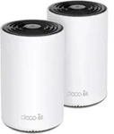 TP-Link AXE5400 Tri-Band Mesh Wi-Fi 6E System, 2er Pack, Wei&szlig;, Intern, 510 m2,