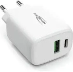 ANSMANN USB Ladeger&auml;t 20 W mit Power Delivery & Quick Charge 3.0 wei&szlig; - Wei&szlig;