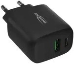 ANSMANN USB Ladeger&auml;t 20 W mit Power Delivery & Quick Charge 3.0 schwarz - Schwarz