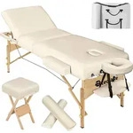 tectake&reg; 3 Zonen Massageliege-Set Breite 70 cm, Polsterung 10 cm 218 x 102 x 90 cm -