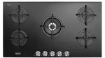 De&rsquo;Longhi NSL 590 NC, Schwarz, Integriert, 90 cm, Gaskochfeld, Glaskeramik, 5