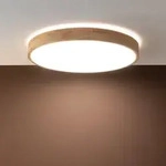 BRILLIANT Slimline LED Wand- und Deckenleuchte 49cm holz hell/wei&szlig; Innenleuchten 