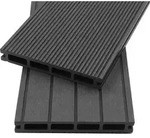 HOME DELUXE - WPC Terrassendielen SAMANA - Anthrazit, 10m2 - Inkl. Unterkonstruktion