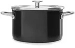KitchenAid CC003268-001 Kochtopf inkl. Deckel, emailliert, 24 cm Durchmesser,