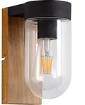 BRILLIANT Au&szlig;enwandleuchte Cabar braun IP44 E27 40 Watt dimmbar g. f. Normallampe -