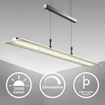 B.K.Licht BKL1001, LED, 3000 K, 1600 lm, IP20, Silber - Silber