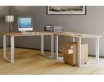 VCM Holz Schreibtisch | H. 76 x B. 110 x T. 50 cm | Computertisch schlicht | F&uuml;&szlig;e