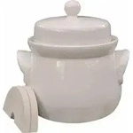 SCHMITT 3203 Mini-G&auml;rtopf 3,0L creme mit Deckel und Steinen