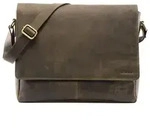LEABAGS Leder Umh&auml;ngetasche Herren & Damen I Messenger Bag mit Schultergurt I
