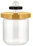 Alessi Twergi - Vorratsglas mit Holzdeckel 75 cl, gelb - Gelb