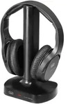 Trevi FRS 1480 R Stereo-Kopfh&ouml;rer f&uuml;r TV, kabellos - Schwarz