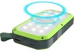 RealPower Powerbank PB-10000 Solar schwarz 10.000mAh - Schwarz/Gr&uuml;n