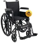Mobiclinic, Rollstuhl faltbar, S220, Sitzfl&auml;che 43 cm, klappbare Fu&szlig;st&uuml;tzen und