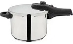 Schnellkochtopf - GSW - Schnell - 22 cm - 6 l - Induktion - Edelstahl - Grau