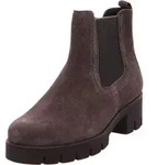 Gabor Comfort Chelsea Boot - Grau Leder Gr&ouml;&szlig;e: 37.5 Normal - Dunkelbraun -...