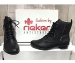 Rieker Schn&uuml;r-,Zug-u.Schnallenstiefel in schwarz, Gr. 36 - Schwarz - 36