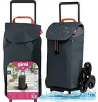 Einkaufstrolley Einkaufswagen Treppensteiger GIMI New Tris klappbar 6 R&auml;der 52 L