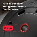 Hop-Sport 20 kg Hantelscheiben Set 2x10 kg Kunststoff Gewichte 30/31mm Hanteln