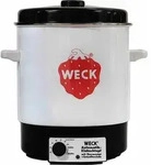 WECK WAT14 Einkochautomat aus 2 Schicht Emallierung, 2000 W - Silber