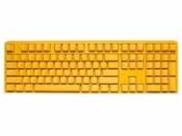 Ducky One 3 Yellow Gaming Tastatur RGB LED - MX-Red US - Volle Größe (100%) - USB -