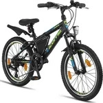 Licorne Bike Guide Premium Mountainbike Shimano,Zoll:20;Farbe:Schwarz/Blau/Lime -