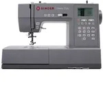 Singer HD6800C Hochleistungs-Computern&auml;hmaschine, 586 Stiche, 9 Knopfl&ouml;cher, Grau -