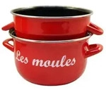 Baumalu Marmite MOULES,1P 3216383128683 Kochtopf inkl. Deckel, emailliert, 18 cm