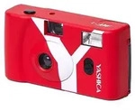 Yashica MF-1, Kompakt-Filmkamera, 35 mm, 31 mm, Standard, 1 m, 1/120 s - Rot
