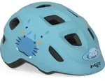 MET Hooray Pale Blue Hippo/Matt S (52-55 cm) Kinder fahrradhelm - Blau
